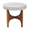 Baxton Studio Theo Japandi Greyish Beige Fabric and Walnut Brown Finished Wood Ottoman Footstool 233-13169-ZORO - alternate 4